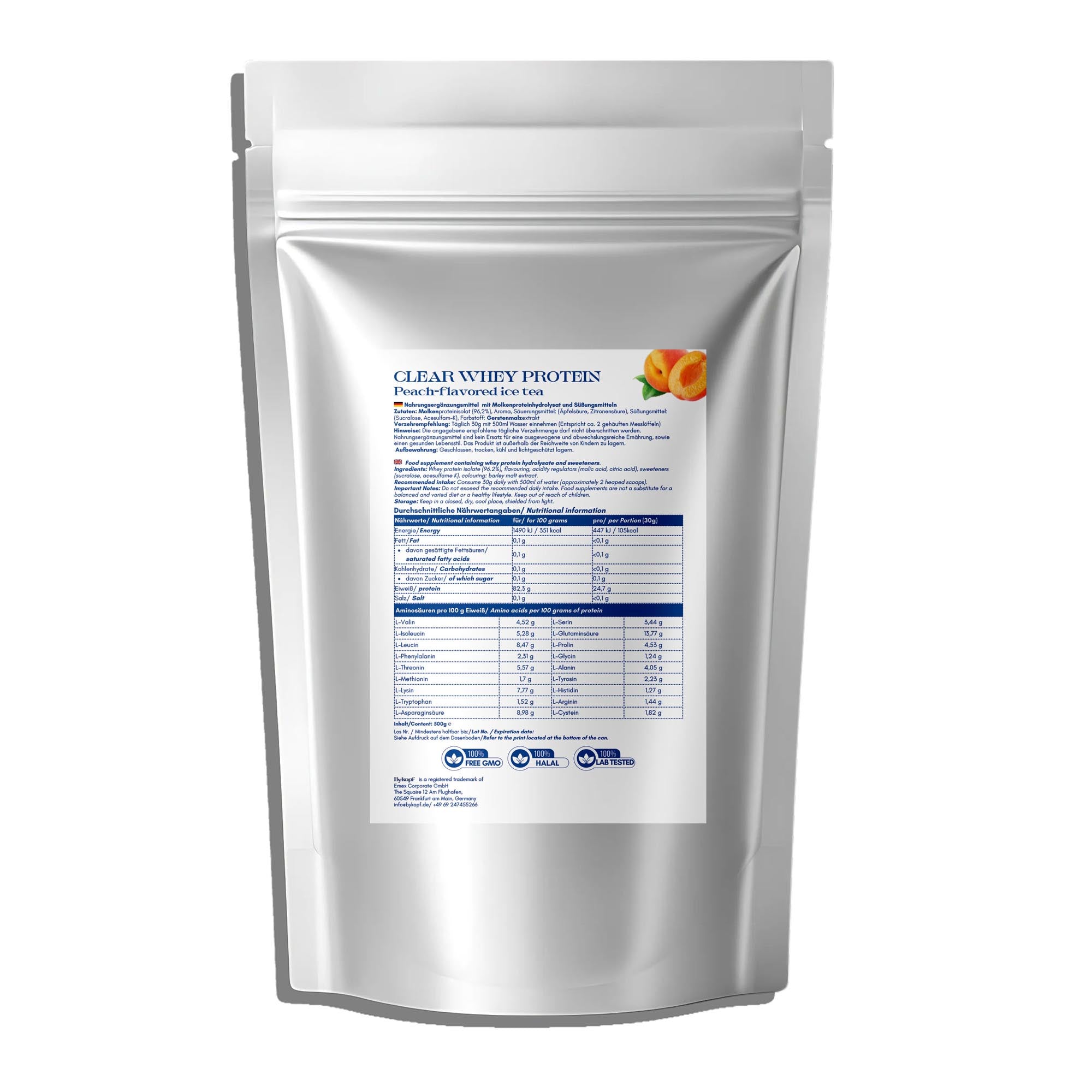 Clear Whey Protein Eistee Pfirsich - 500g