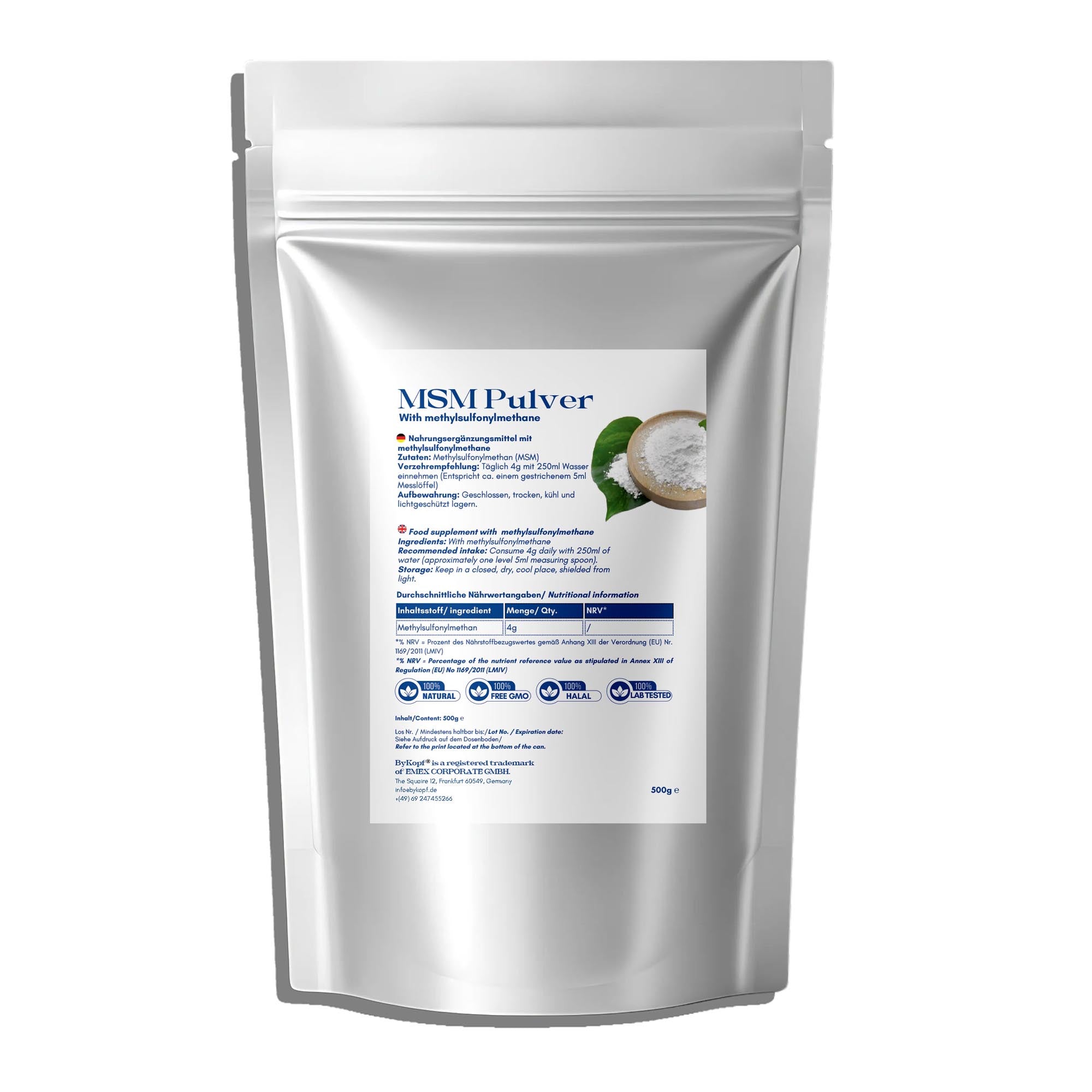 MSM Pulver - 500g